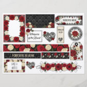 Romantic Ephemera Sheet  Karte (Rückseite)