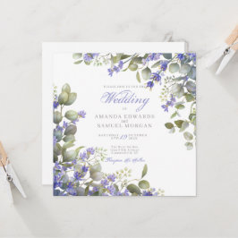 Romantic Eucalyptus & Lavender Wedding Invitation Einladung