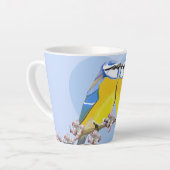Romantic Eurasian Chikadee Latte Mug Milchtasse (Linke Ecke)