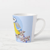 Romantic Eurasian Chikadee Latte Mug Milchtasse (Rechts)
