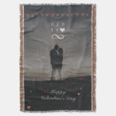 Romantic Feb 14 Infinity Valentine Design Decke (Vorderseite Vertikal)