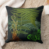 Romantic Fern, Forest Scene Pillow Kissen (Decke)
