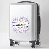 Romantic Field Flowers Lovers Aufkleber (Koffer)