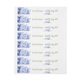 Romantic Field purple Flowers Rundum-Adressaufkleber