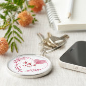 Romantic Fingerprint Heart Keychain Schlüsselanhänger (Seite)