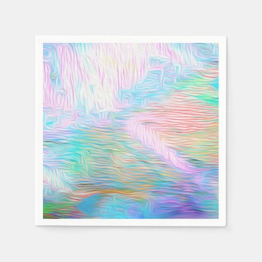 Romantic Floral Abstract – Elegant Boho Fantasy Serviette (Vorderseite)