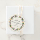 Romantic Floral Bridal Shower Label (Beispiel)
