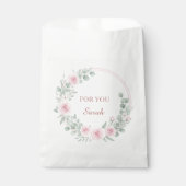 Romantic Floral Favor Pouch Personalized Geschenktütchen (Vorderseite)