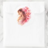 Romantic Floral Love Sticker Soft Valentine art (Tasche)