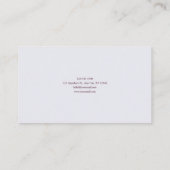 Romantic Floral Misty Mountain Valley Gold Frame Visitenkarte (Rückseite)