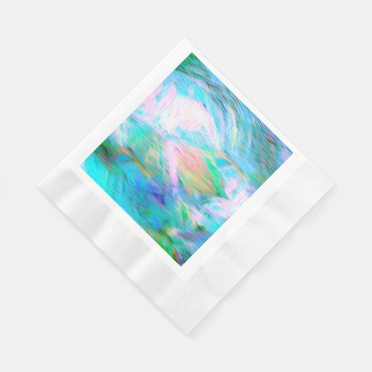 Romantic Floral Paper Plate – Elegant Boho Fantasy Serviette (Ecke)