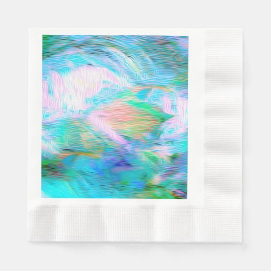 Romantic Floral Paper Plate – Elegant Boho Fantasy Serviette (Vorderseite)