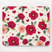 Romantic Floral Pattern Mouse Pad Mousepad (Vorne)