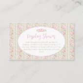 Romantic Floral Sage green Display Shower Begleitkarte (Vorderseite)