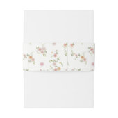 Romantic Floral Wedding Invitation Belly Band (Rückseitenbeispiel)