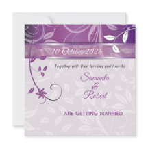 Romantic Floral wedding invitation