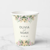 Romantic floral wedding pappbecher (Vorderseite)