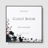 Romantic Floral Wedding Soft Elegant Gästebuch (Vorderseite)