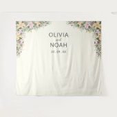 Romantic floral wedding wandteppich (Vorderseite (Horizontal))