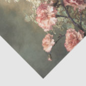 Romantic Florals, Sage Green Baroque Vase Seidenpapier (Ausschnitt)