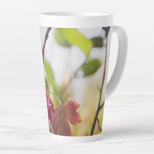 Romantic Flower Boho – Botanical Fantasy Thanks Milchtasse (Rechte Ecke)