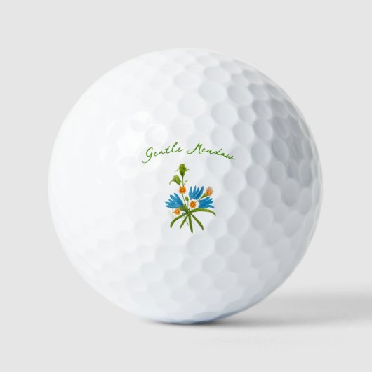 Romantic Flower – Botanical Fantasy Minimalist Golfball (Vorderseite)