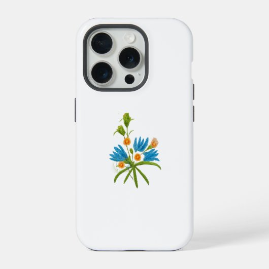 Romantic Flower – Botanical Fantasy Minimalist iPhone Hülle (Rückseite)