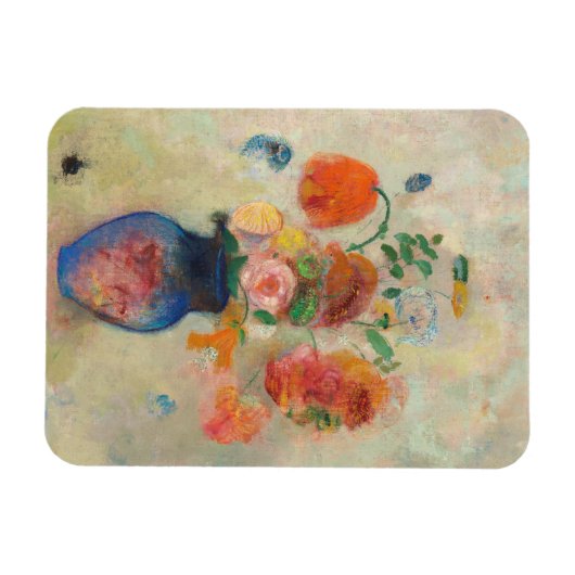 Romantic Flower Vase - Odilon Redon Magnet (Horizontal)