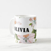 Romantic flowers blooming garden kaffeetasse (Vorderseite Links)