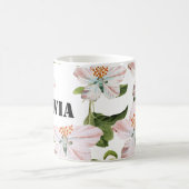 Romantic flowers blooming garden kaffeetasse (Mittel)