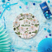 Romantic flowers blooming garden pappteller (Party)