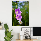 Romantic Flowers – Botanical Fantasy Boho Poster (Heimbüro)