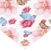 Romantic flowers in English cottage garden Kurzer Tischläufer (Ecke)