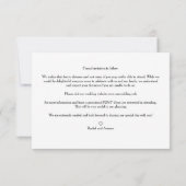 Romantic Four Wedding Engagement Photos Collage Save The Date (Rückseite)