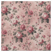 Romantic French Rococo Rose Garden Toile Pattern  Stoff (Nahaufnahme)