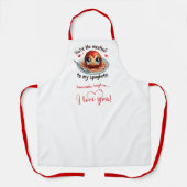 Romantic Funny Food Valentine Apron Personalized Schürze (Vorderseite)