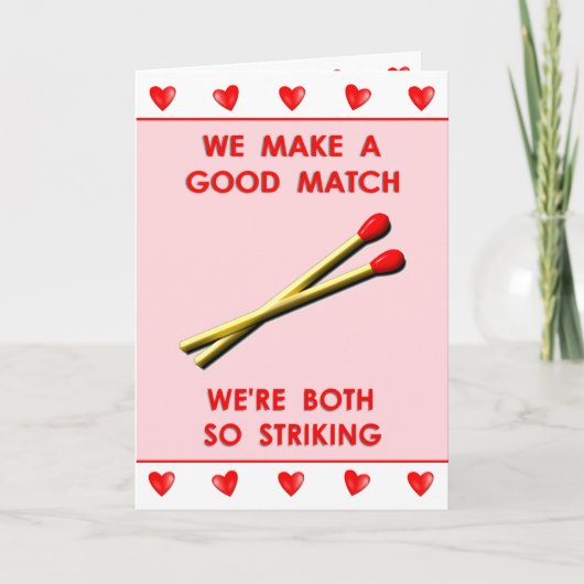 romantic funny valentine card feiertagskarte (Vorderseite)