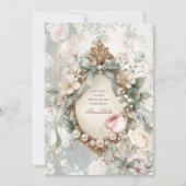 Romantic Garden Bridal Shower Invitation Einladung (Vorderseite)