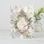 Romantic Garden Bridal Shower Invitation Einladung (Stehend Vorderseite)