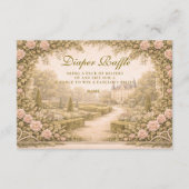 Romantic Garden Estate Diapper Raffle Begleitkarte (Vorderseite)