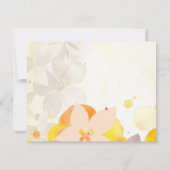 Romantic Garden Floral Wedding Danke Karte (Rückseite)