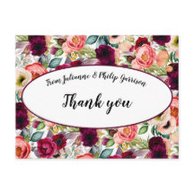 Romantic Garden Floral Wedge Vielen Dank