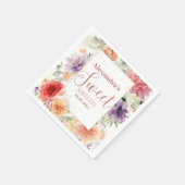 Romantic Garden Florals Sweet Sixteen Serviette (Ecke)