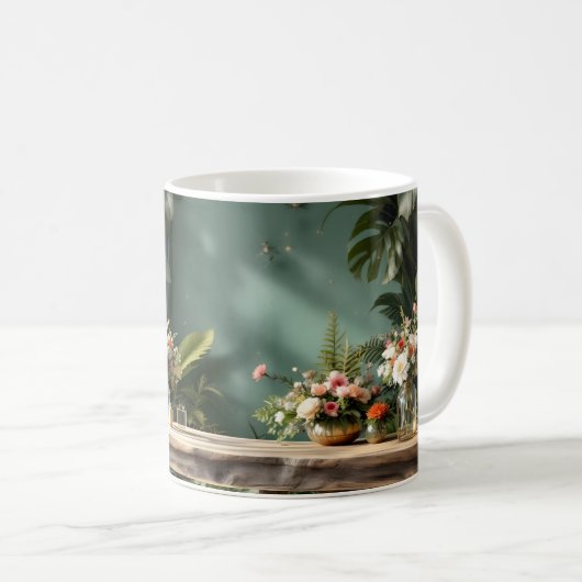 Romantic Garden Landscape Kaffeetasse (VorderseiteRechts)