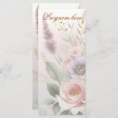 Romantic Garden Wedding Program (Vorne/Hinten)