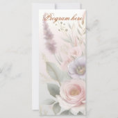 Romantic Garden Wedding Program (Vorderseite)