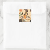 Romantic Giraffe with Rose Sticker Your Text Name (Tasche)