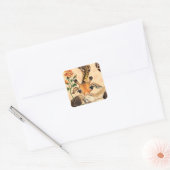 Romantic Giraffe with Rose Sticker Your Text Name (Umschlag)