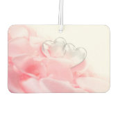 Romantic Glass Hearts Rose Petals Autolufterfrischer (Rückseite)