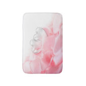 Romantic Glass Hearts Rose Petals Badematte (Vorderseite Vertikal)